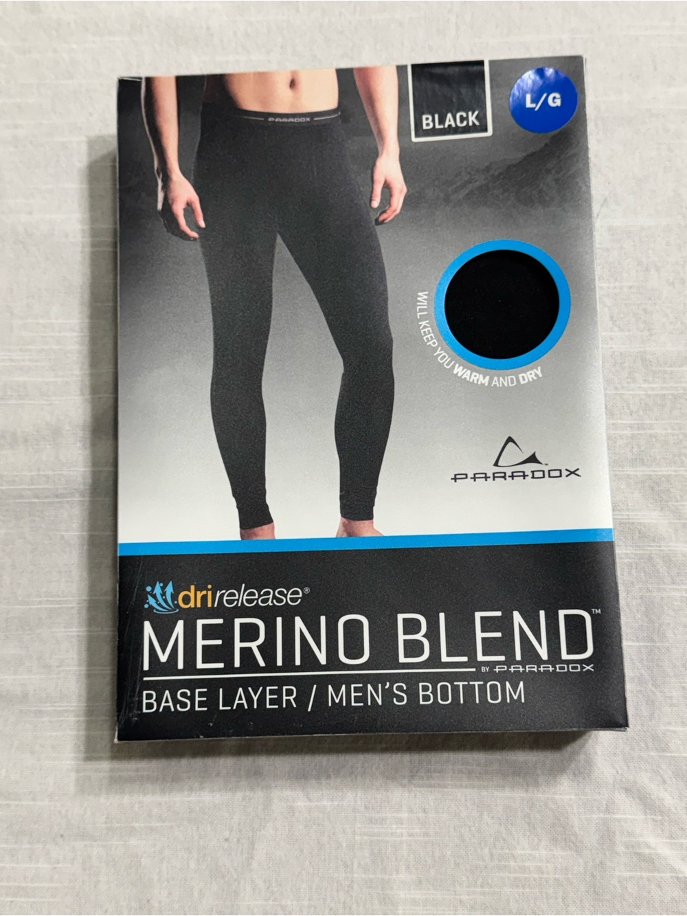 Paradox Merino Blend Men's Base Layer Bottoms - Black